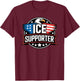 Ice Supporter Ice T-Shirt - T-Shirt | Maroon