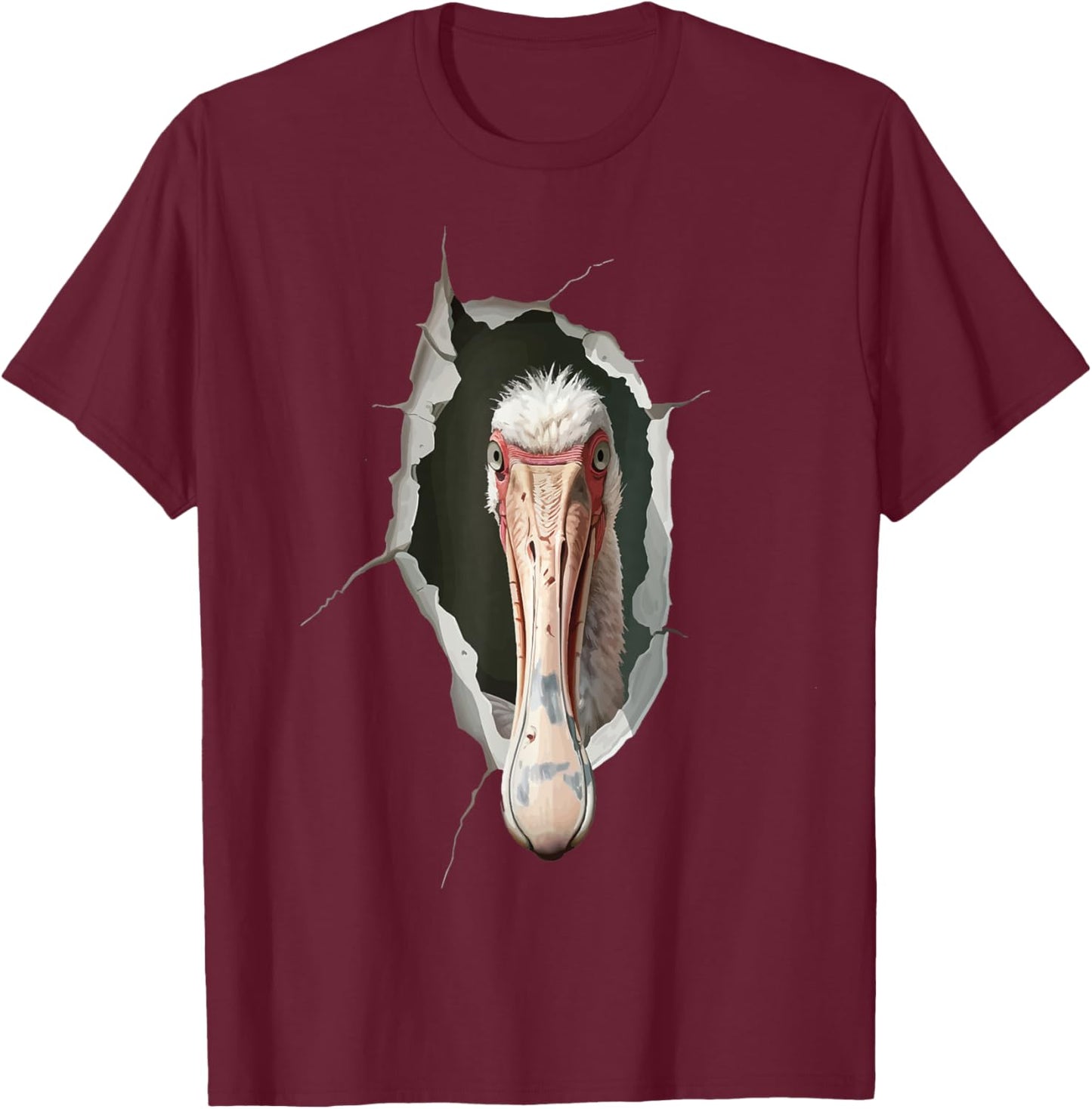 Spoonbill T-Shirt - T-Shirt | Maroon