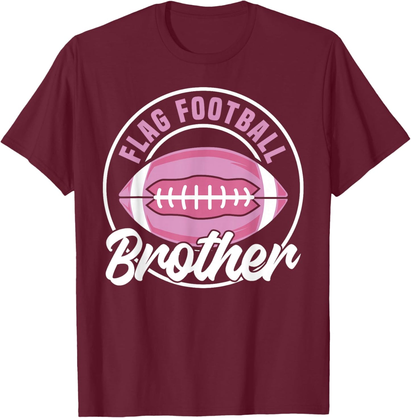 Flag Football Brother T-Shirt - T-Shirt | Maroon