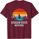 Fly Fishing Bighorn River Montana T-Shirt - T-Shirt | Maroon
