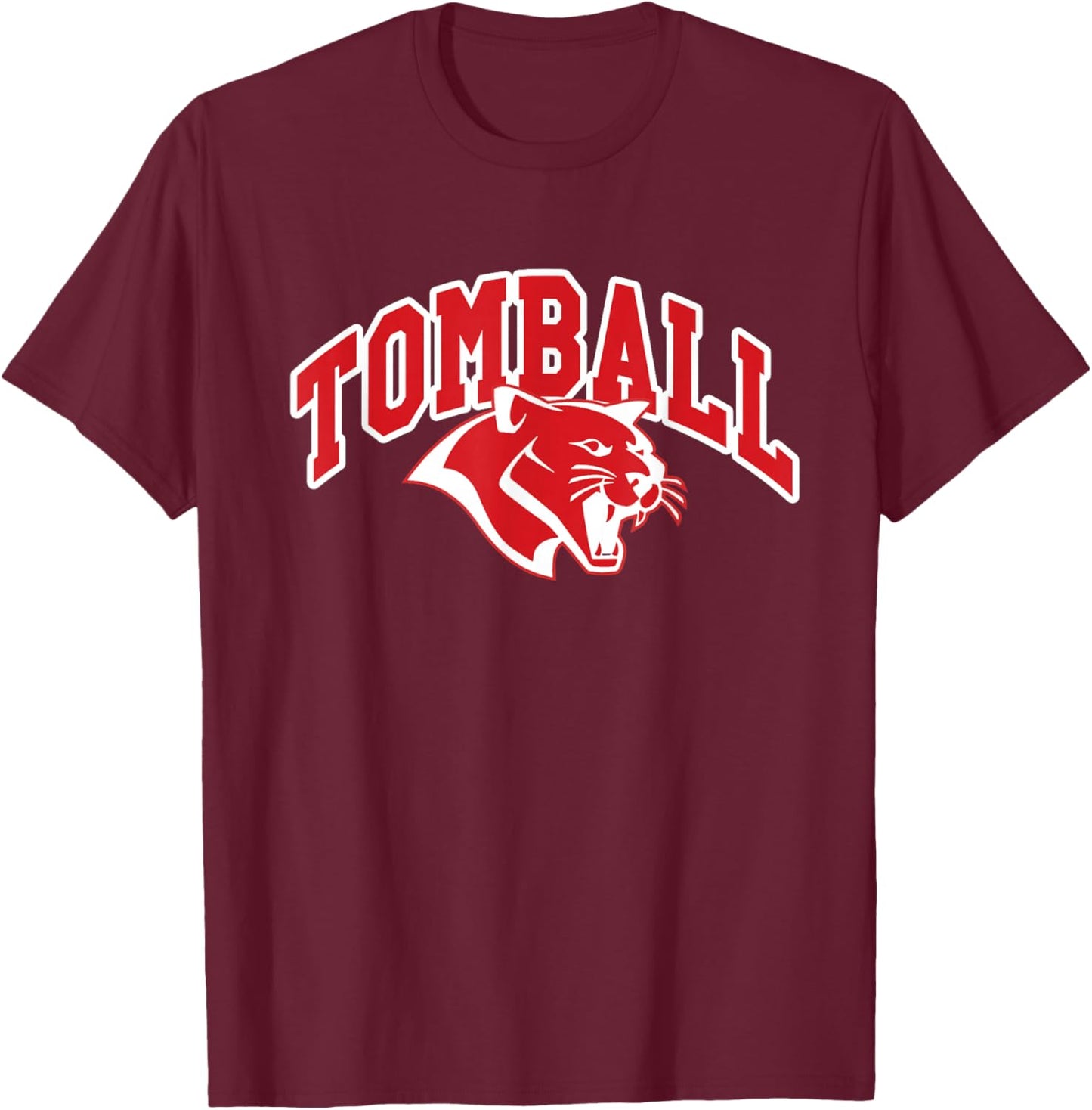 Tomball High School Cougars T-Shirt - T-Shirt | Maroon