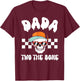 Dada Two The Bone Skeleton Halloween 2nd Birthday Gigi T-Shirt - T-Shirt | Maroon