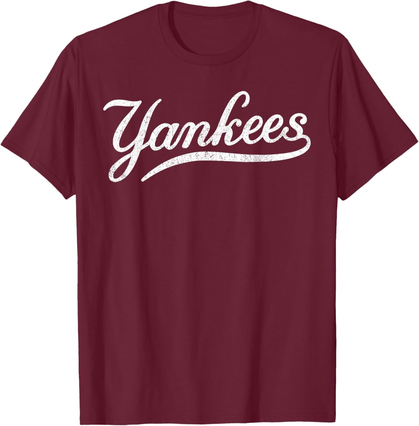 Yankee Vintage Retro Style , Classic 70s & 80s T-Shirt - T-Shirt | Maroon