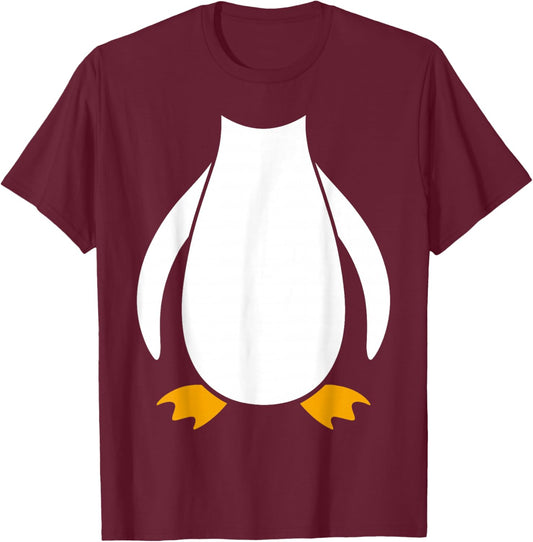 Penguin Costume Carnival Fancy Dress T-Shirt - T-Shirt | Maroon