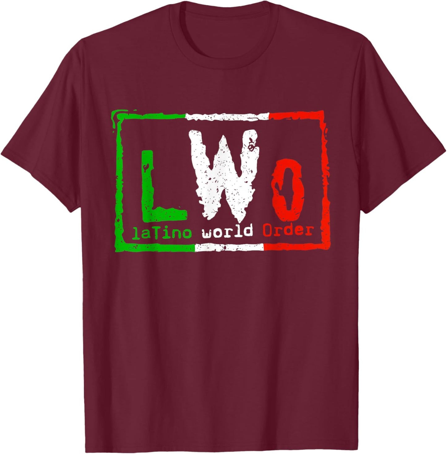 Latino World Order T-Shirt - T-Shirt | Maroon