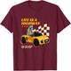 Life Is A Highway And I’m Taking The Next Exit Funny Raccoon T-Shirt - T-Shirt | Maroon