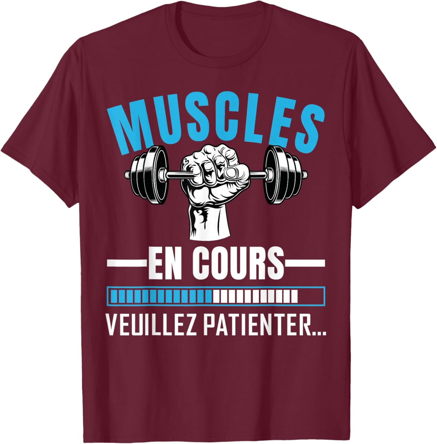 Muscles Running Muscle Humour Man Bodybuilding Sport Funny T-Shirt - T-Shirt | Maroon
