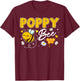 Poppy Bee Cute Beekeeping Birthday Party Matching Family T-Shirt - T-Shirt | Maroon