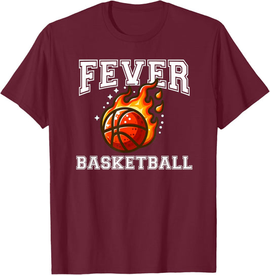 Basketball Fever Vintage T-Shirt - T-Shirt | Maroon