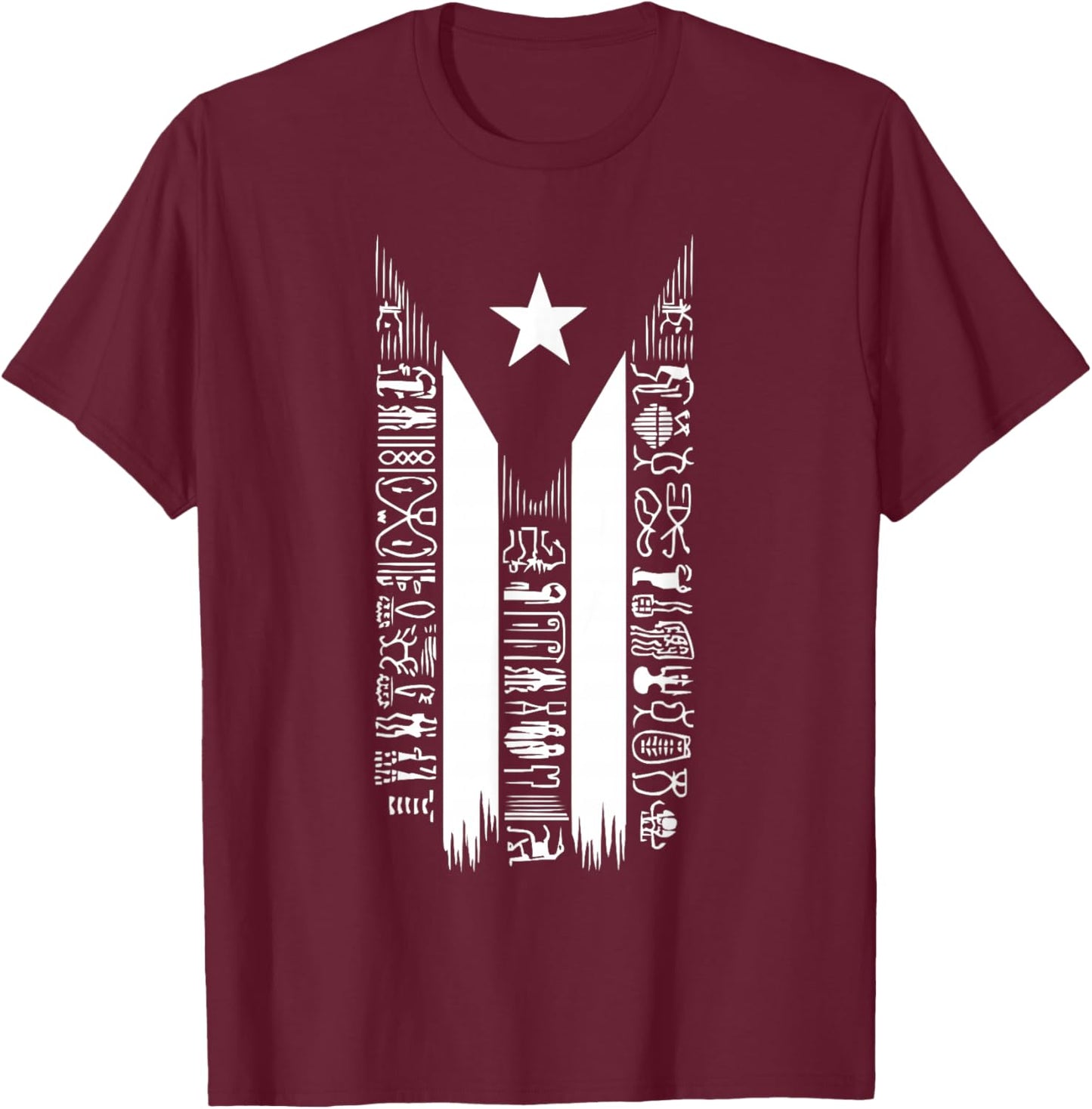 Taino Indian Puerto Rico Pride Boricua Puerto Rican T-Shirt - T-Shirt | Maroon