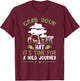 Safari Tour Guide Journey Grab Your Hat Safari Costume T-Shirt - T-Shirt | Maroon