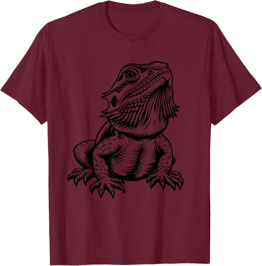 Bearded Dragon T-Shirt - T-Shirt | Maroon