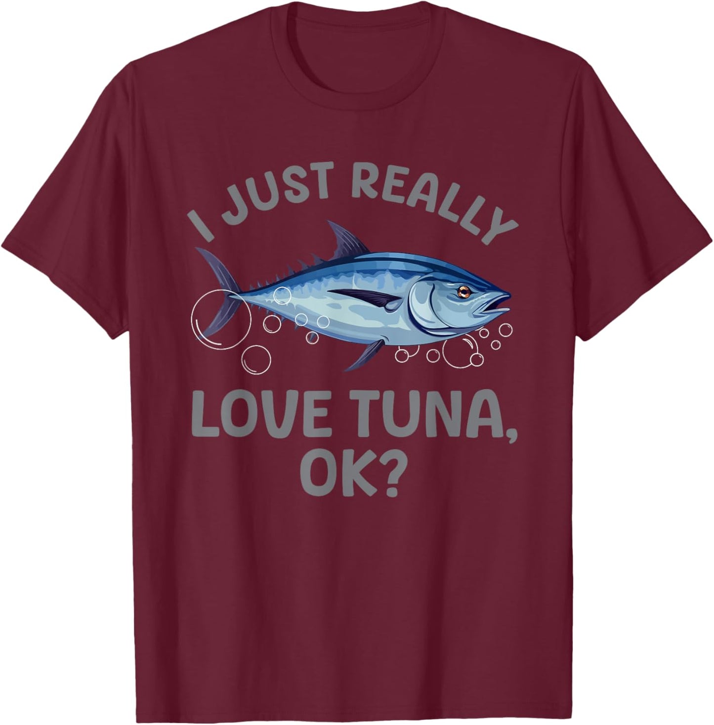 Cool Tuna Fishing Art Women Deep Sea Tuna Fishing T-Shirt - T-Shirt | Maroon