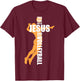 This Girl Runs On Jesus and Volleyball T-Shirt - T-Shirt | Maroon