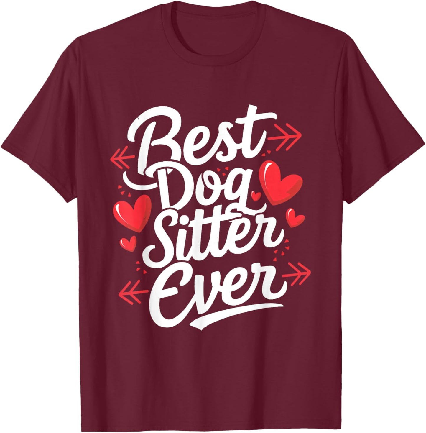 Dog babysitter cute T-Shirt - T-Shirt | Maroon