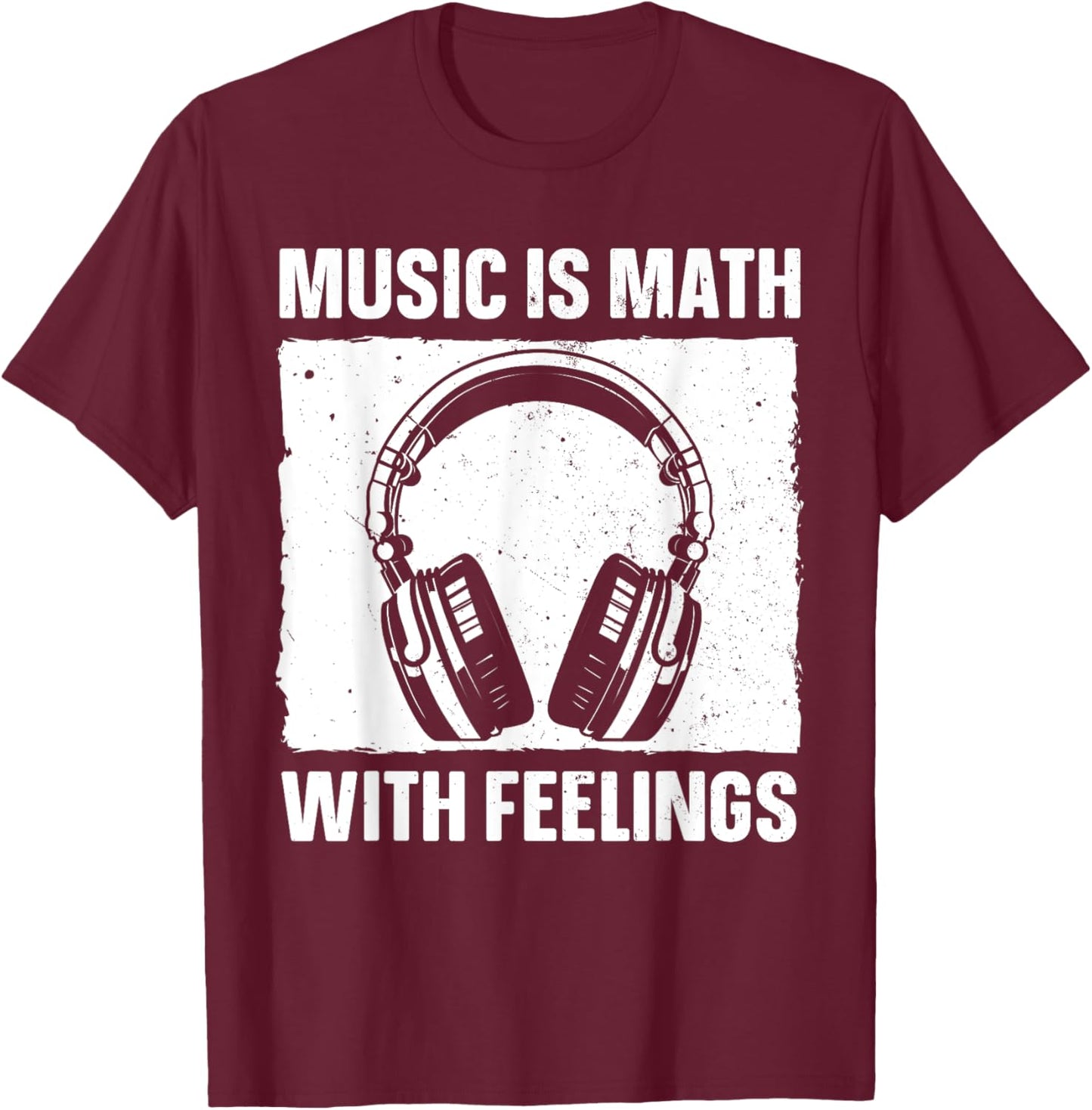 Funny Music Art Women Music Teacher Themed Gag Music T-Shirt - T-Shirt | Maroon