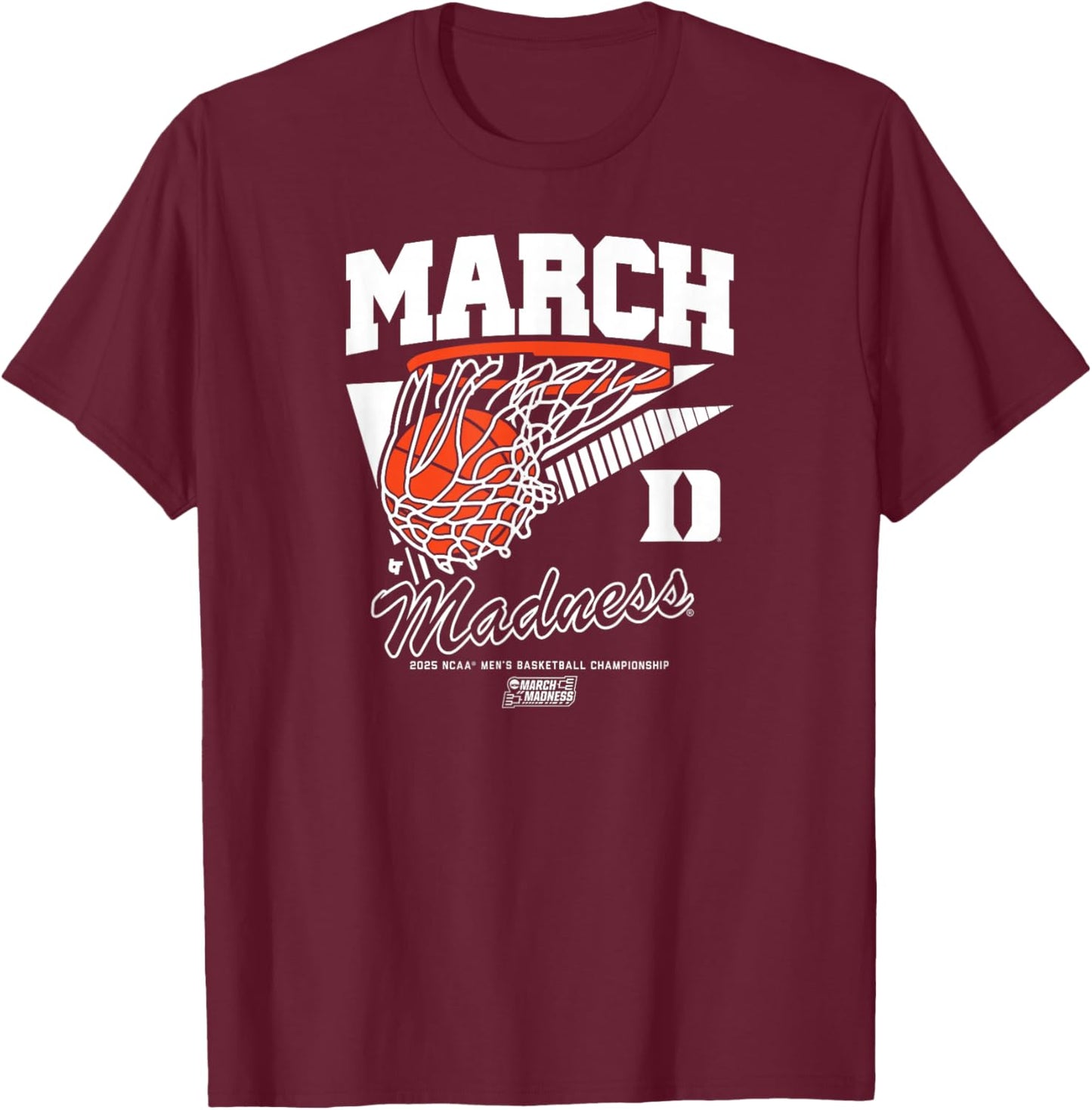 Duke Basketball - 2025 March Madness Basketball - NCAA T-Shirt - T-Shirt | Maroon