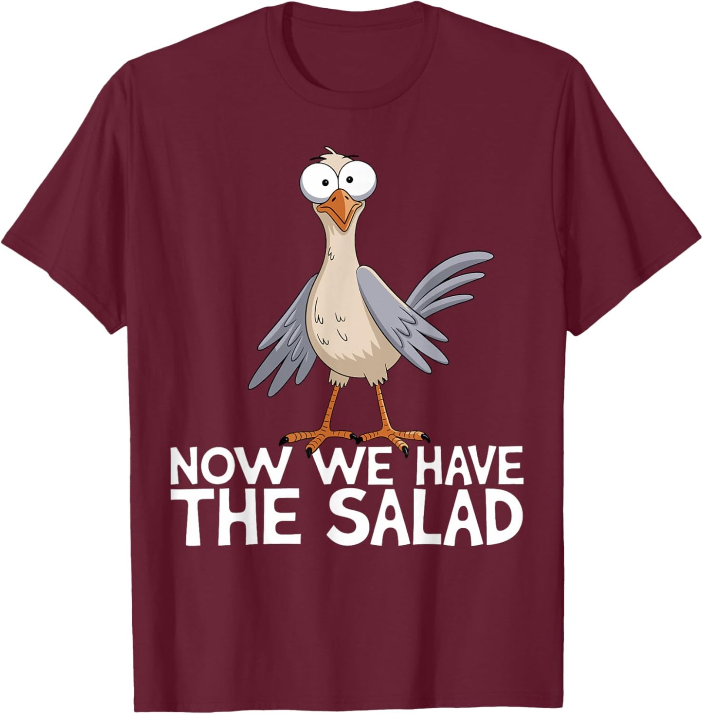 Now We Have The Salad Jetzt haben wir den Salat Lustig Fun , black, S T-Shirt - T-Shirt | Maroon