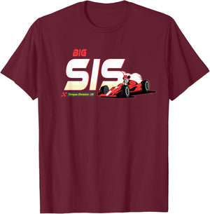 Disney Racing Big Sis Family Trip Race Car Vacation Matching T-Shirt - T-Shirt | Maroon