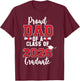 Dad Senior 2026 Proud Dad of A Class of 2026 Graduate Father T-Shirt - T-Shirt | Maroon