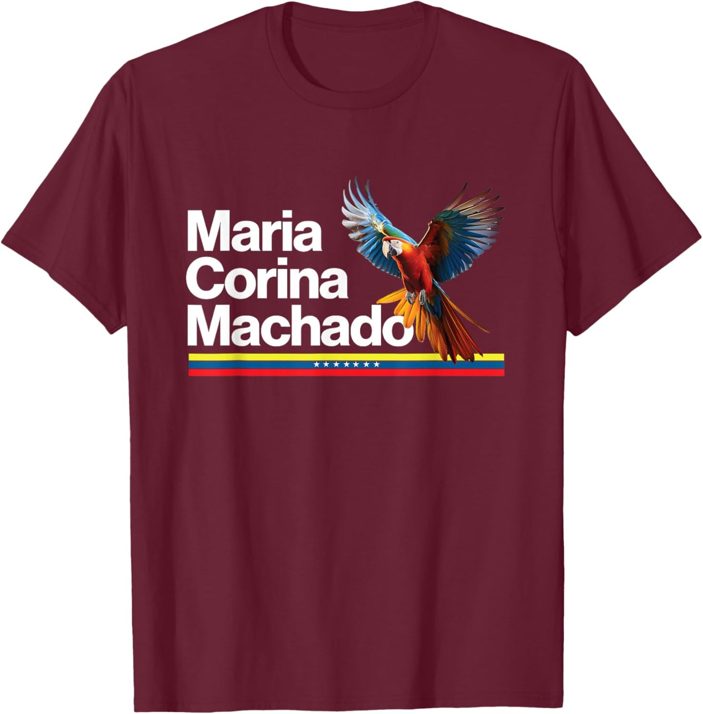 Venezuela Maria Corina Machado T-Shirt - T-Shirt | Maroon