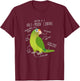 Half-Moon Conure For Parrot Parents and Bird Enthusiasts T-Shirt - T-Shirt | Maroon