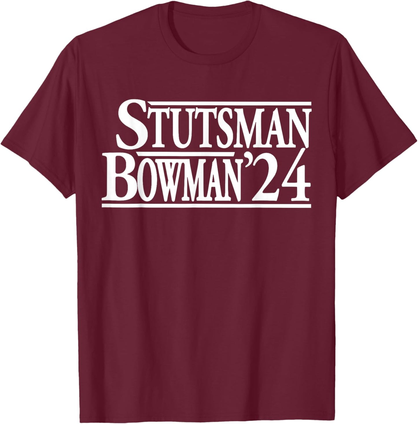 Stutsman Bowman '24 T-Shirt - T-Shirt | Maroon