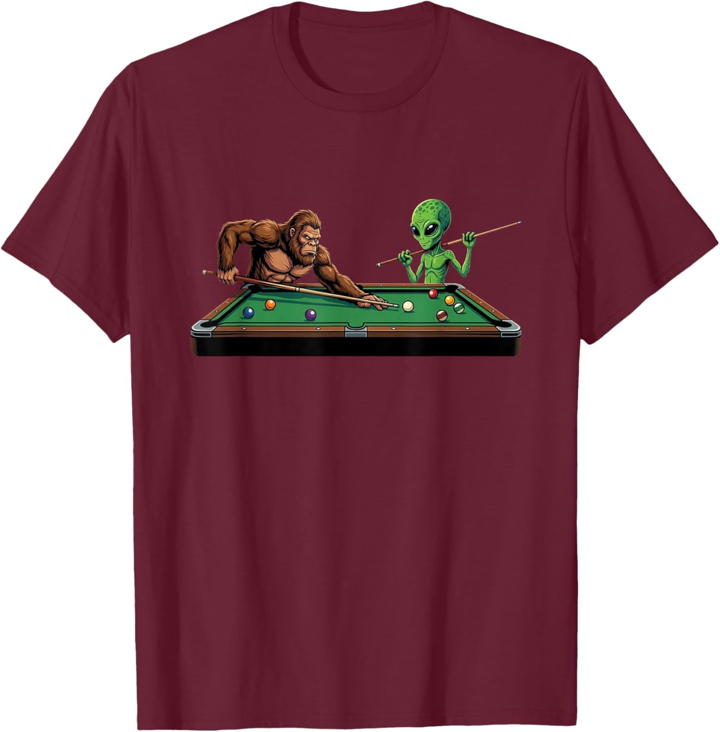 Billiards Player Pool Player Men Women Kids T-Shirt - T-Shirt | Maroon