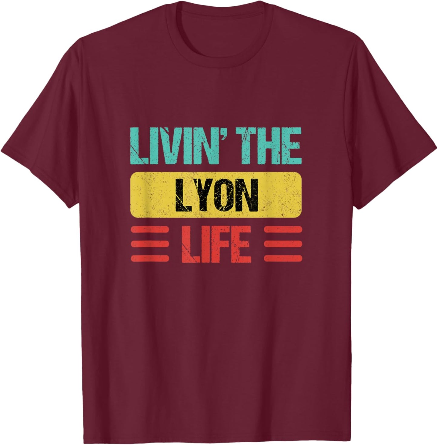 Lyon France T-Shirt - T-Shirt | Maroon