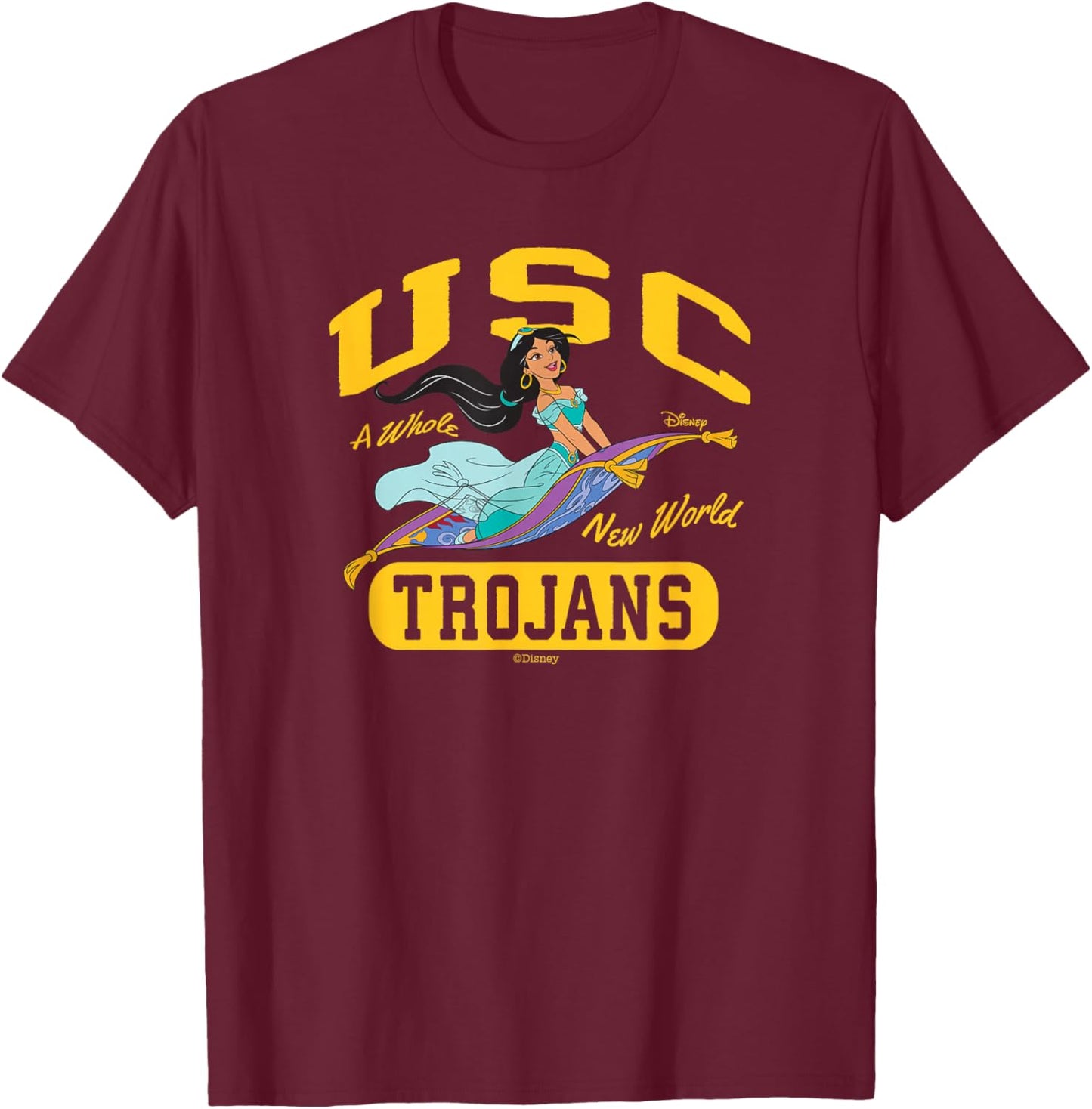 USC Trojans Princess Jasmine Officially Licensed T-Shirt - T-Shirt | Maroon