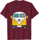 Paul Frank Julius Der AFFE im PF Camper Adventure Kids T-Shirt - T-Shirt | Maroon
