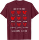 Christian Valentines Fruit Of The Spirit Bible Verse Hearts T-Shirt - T-Shirt | Maroon
