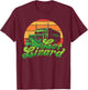 Trucker Lot Lizard Truck Driver Gift Funny Gecko Lover Retro T-Shirt - T-Shirt | Maroon