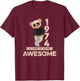 51st Birthday Men Women 1974 Original Awesome Teddy Bear T-Shirt - T-Shirt | Maroon