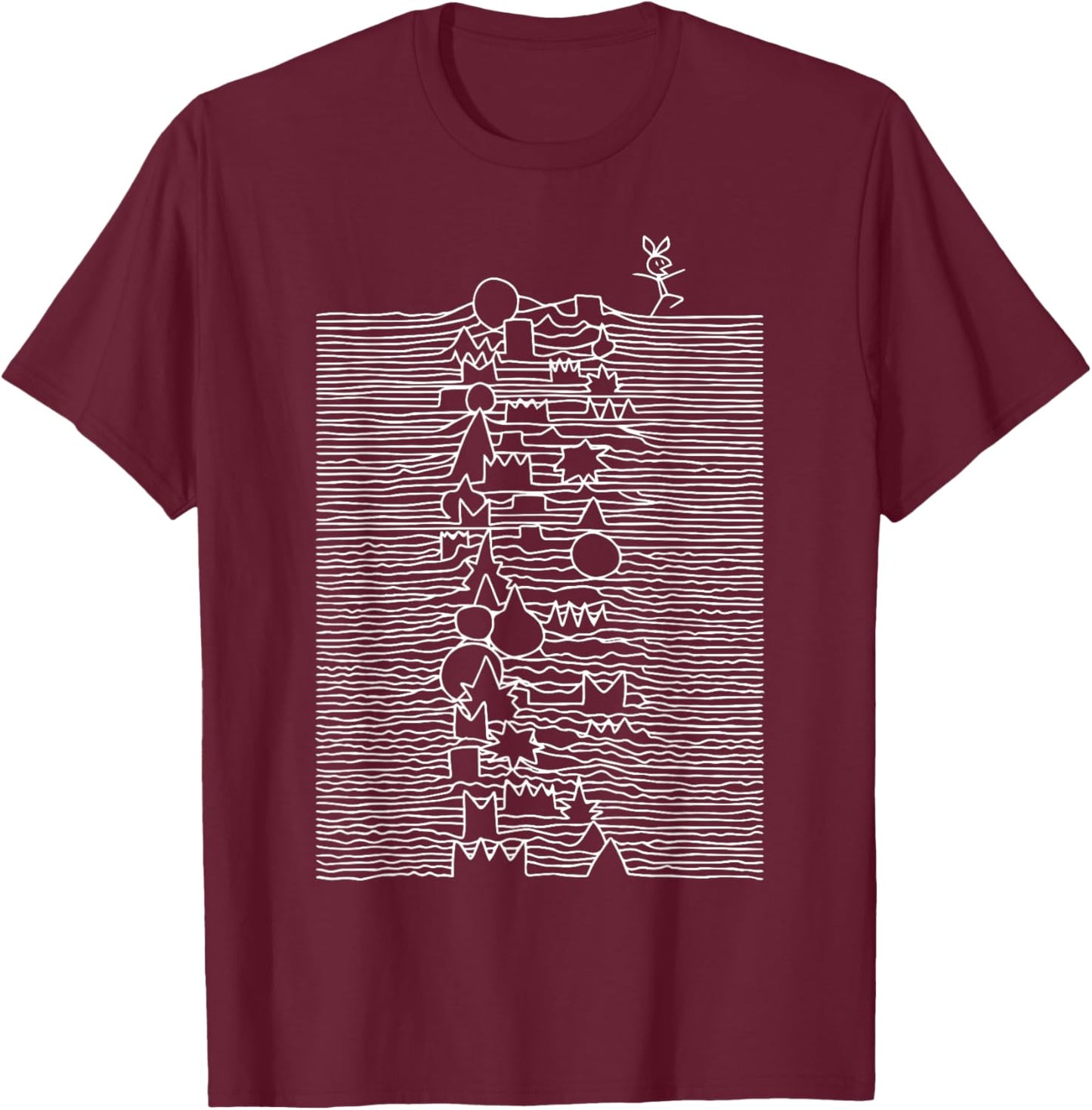 Funny Meme Gamer shirt with Vib-Ribbon shirt , Small, Black T-Shirt - T-Shirt | Maroon