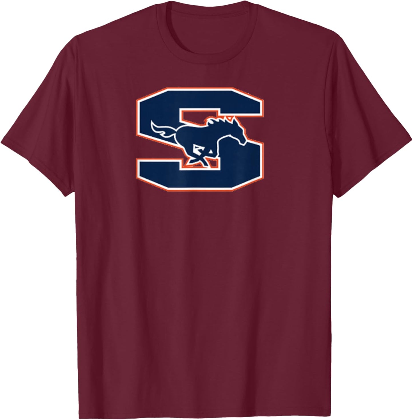 Sachse Mustangs T-Shirt - T-Shirt | Maroon