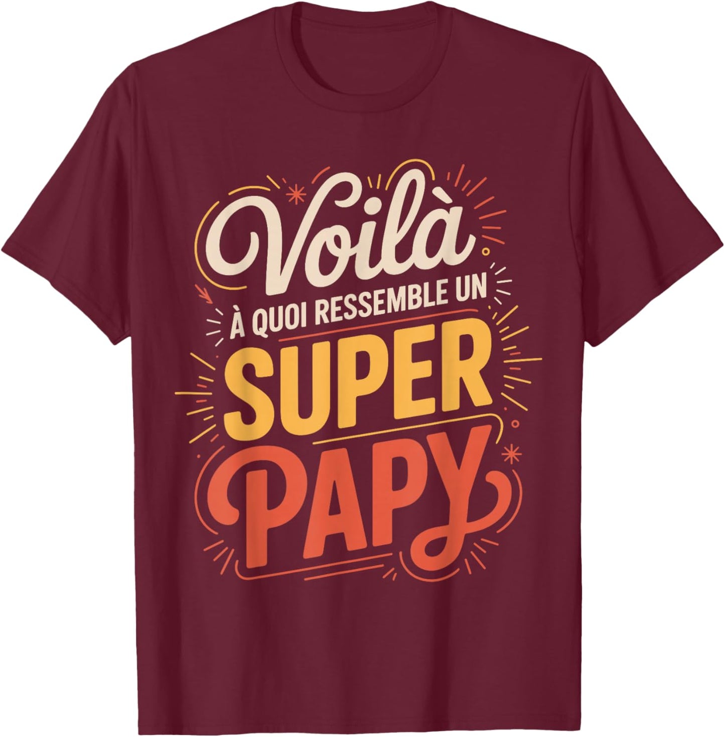 This Is What A Great Hero Looks Like Super Grandpa T-Shirt - T-Shirt | Maroon
