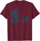 Dachshund Dog Bigfoot Walking Funny Wiener Dog Dad Gifts T-Shirt - T-Shirt | Maroon