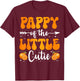 Pappy Of The Little Cutie Orange Clementine Birthday Party T-Shirt - T-Shirt | Maroon