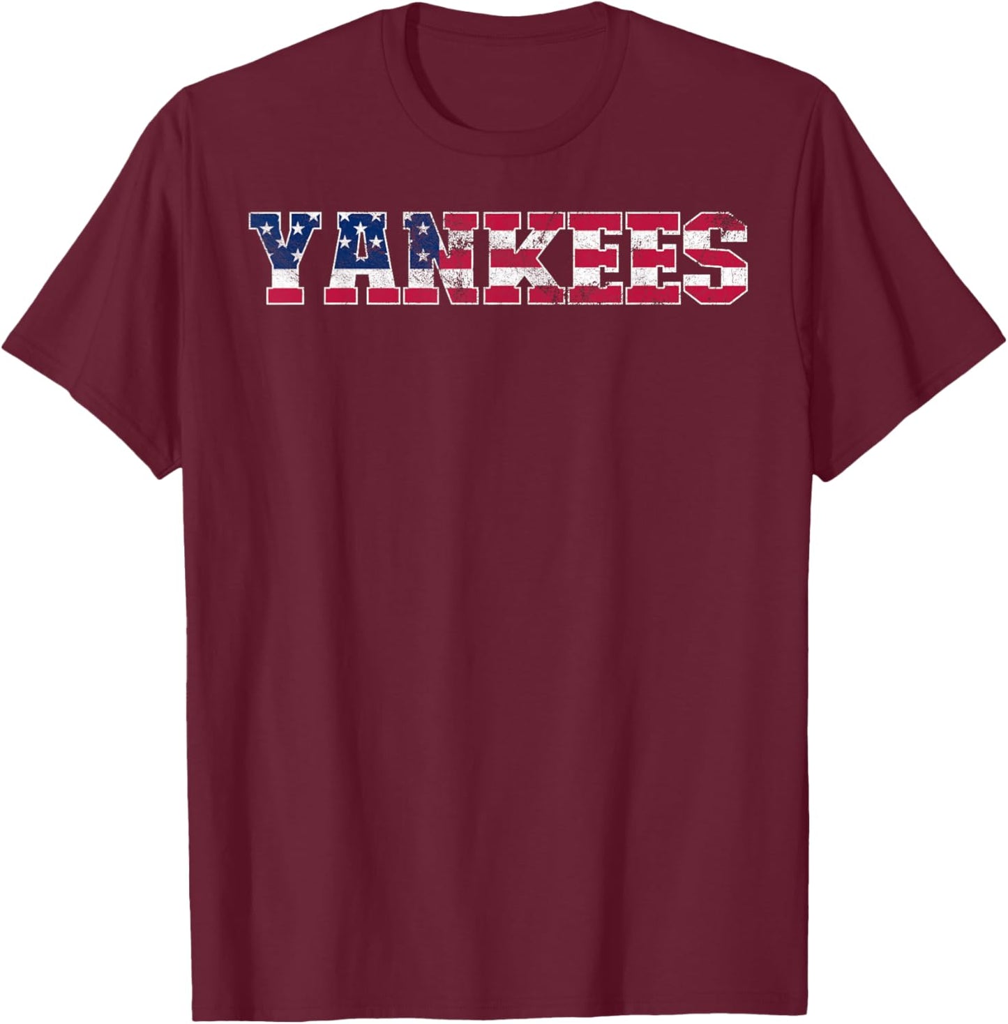 Yankees Name Vintage Lover Men Women Boy T-Shirt - T-Shirt | Maroon