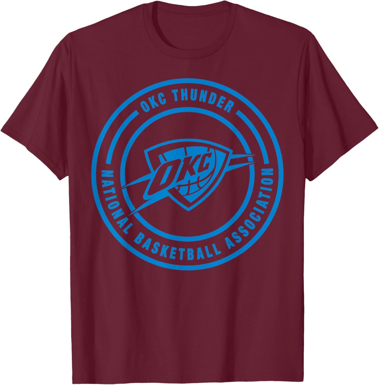 NBA - Oklahoma City Thunder Circle-Logo T-Shirt - T-Shirt | Maroon