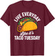 Funny Taco Costume Women Cinco De Mayo Taco Lover T-Shirt - T-Shirt | Maroon