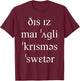 Christmas Speech Therapy Phonetics Linguistics Funny SLP T-Shirt - T-Shirt | Maroon
