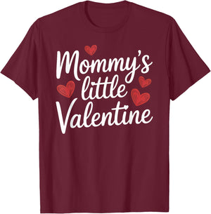 Mommy's Little Valentine T-Shirt - T-Shirt | Maroon