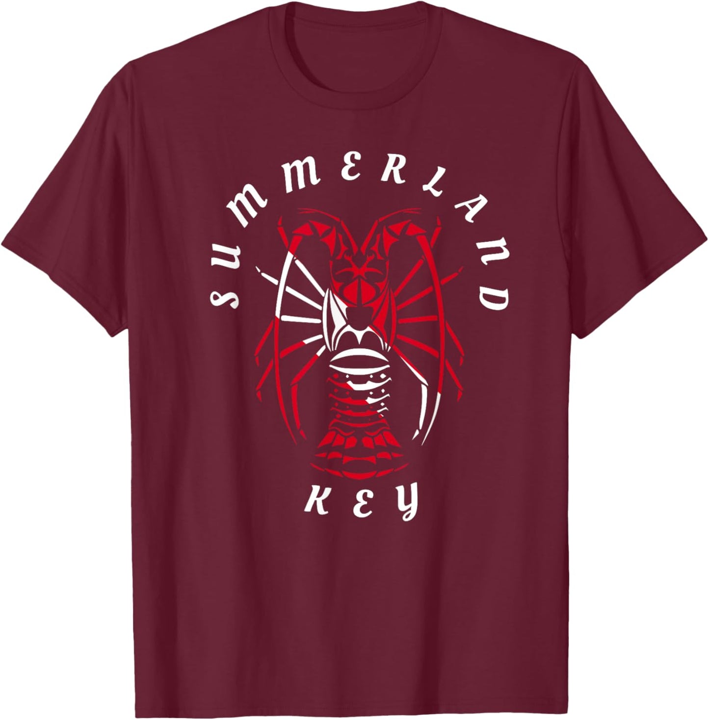 Summerland Key Florida Keys Spiny Lobster Lobstering Diving Men Women Kids T-Shirt - T-Shirt | Maroon