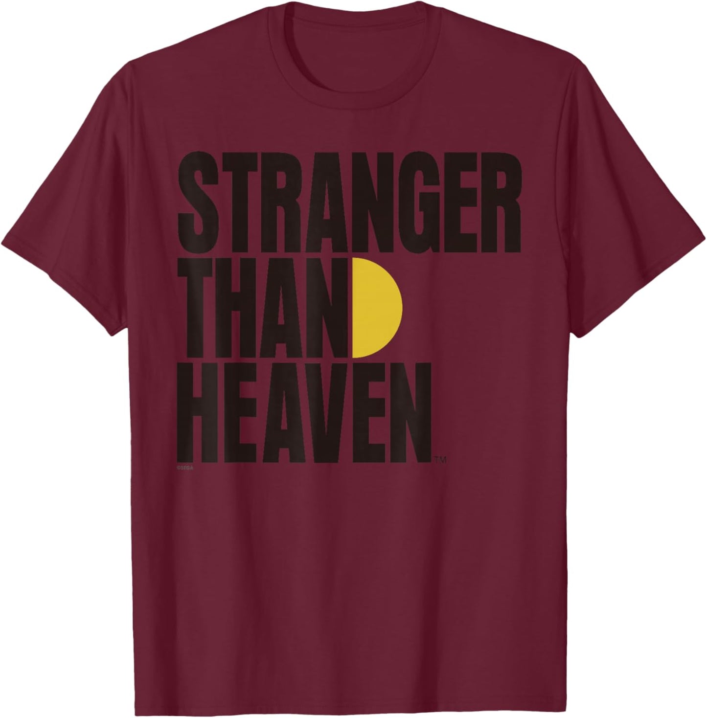 Stranger Than Heaven Logo (Black) T-Shirt - T-Shirt | Maroon