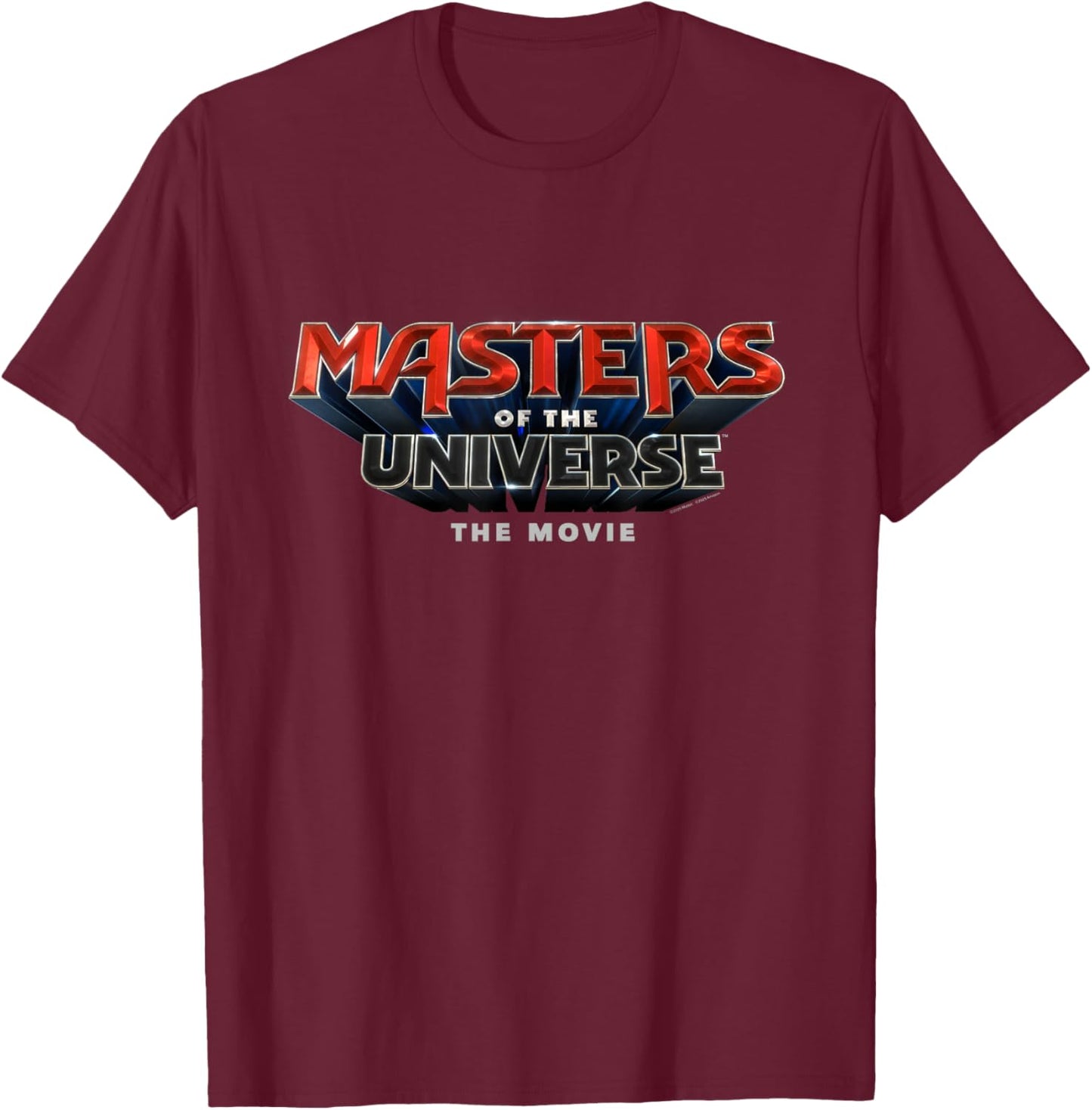 Das Filmlogo von Masters of The Universe T-Shirt - T-Shirt | Maroon