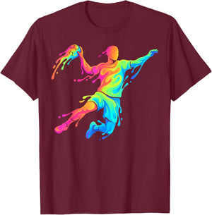 Handball Man Child Boy T-Shirt - T-Shirt | Maroon