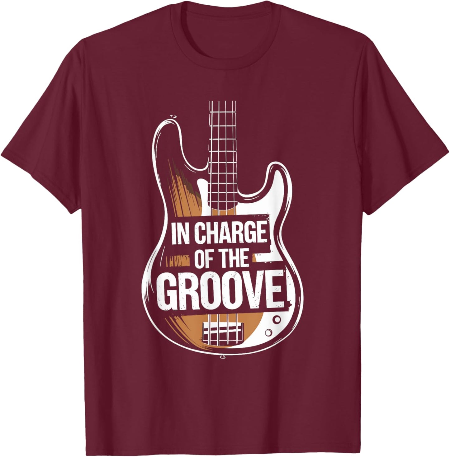 Bass Player Musician for Bass Guitar Bassist T-Shirt - T-Shirt | Maroon