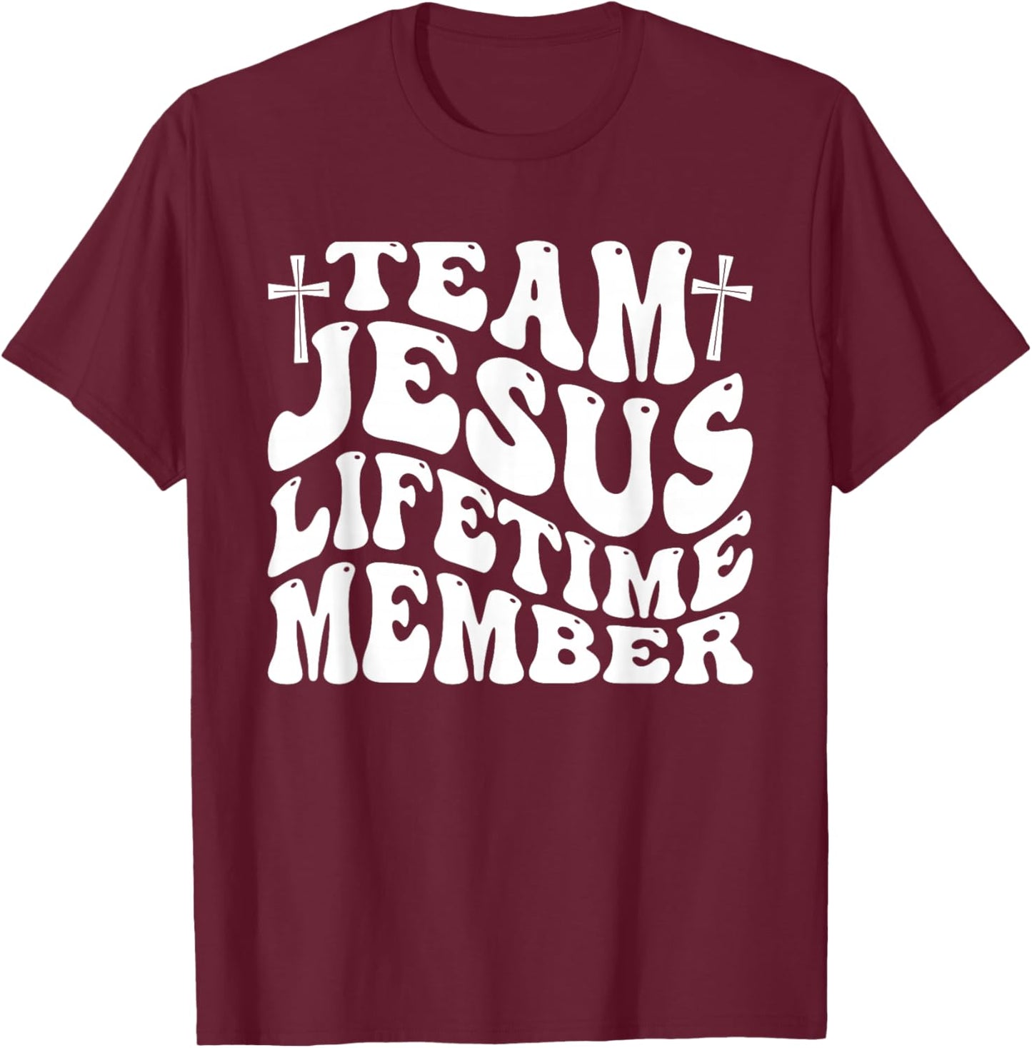 Christian - Team Jesus 03 Faith Hope Love T-Shirt - T-Shirt | Maroon